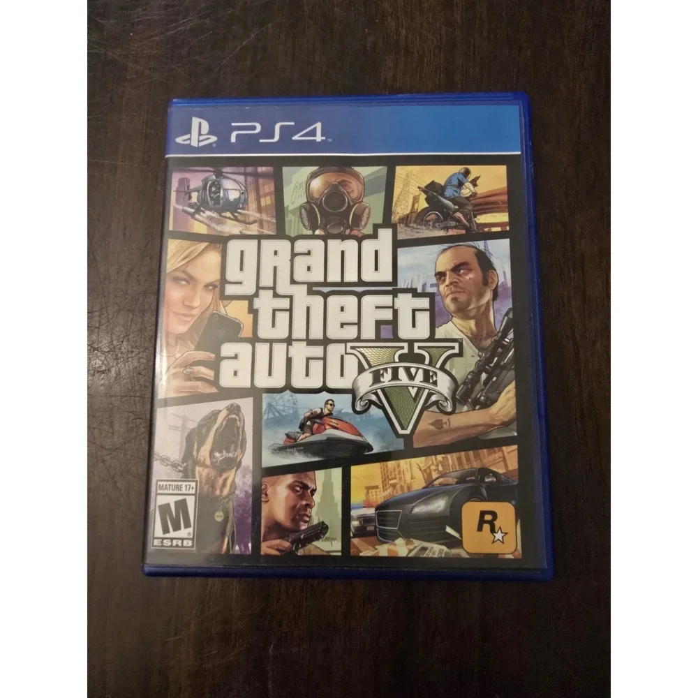 SONY Playstation 4 GTA V Game, Case, Map,‎ Manual